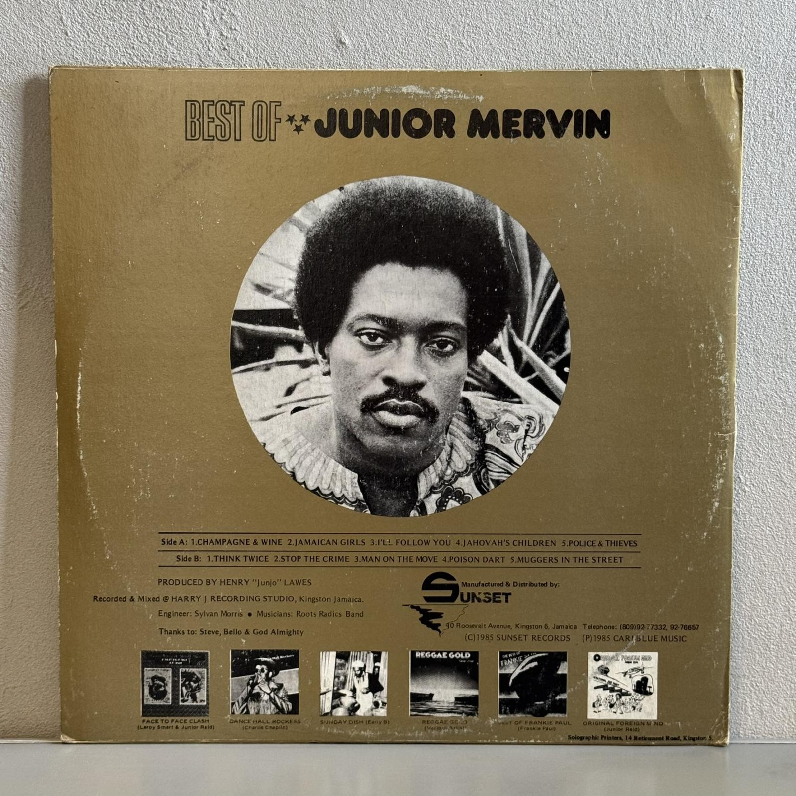 画像2: ジュニア・マーヴィン ~ Junior Murvin / ベスト・オブ・ジュニア・マーヴィン ~ Best Of Junior Murvin (LP)