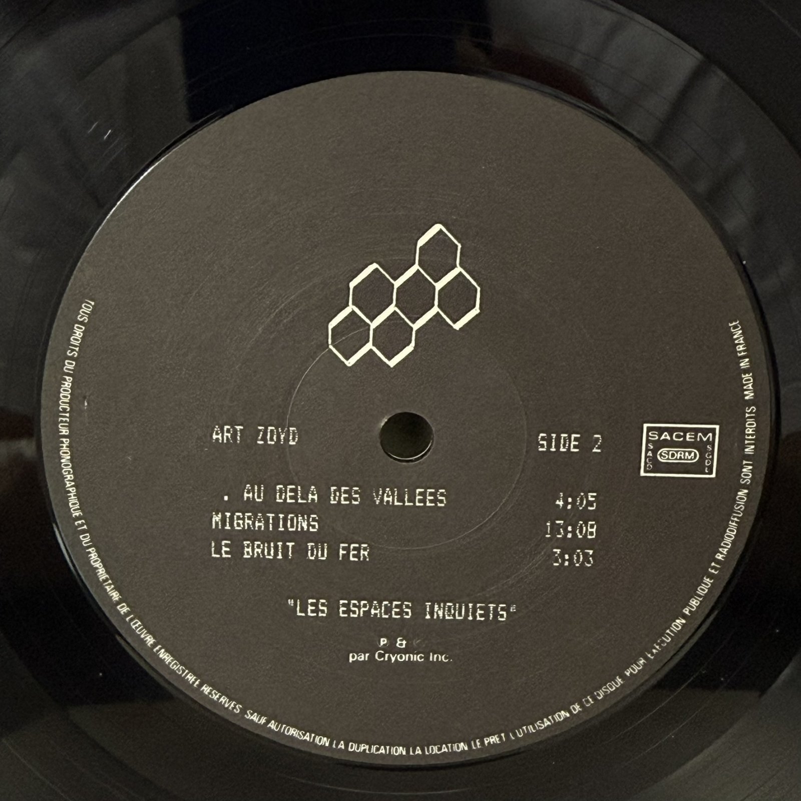 画像5: アール・ゾイド ~ Art Zoyd / レ・ゼスパス・アンキエ ~ Les Espaces Inquiets (LP)