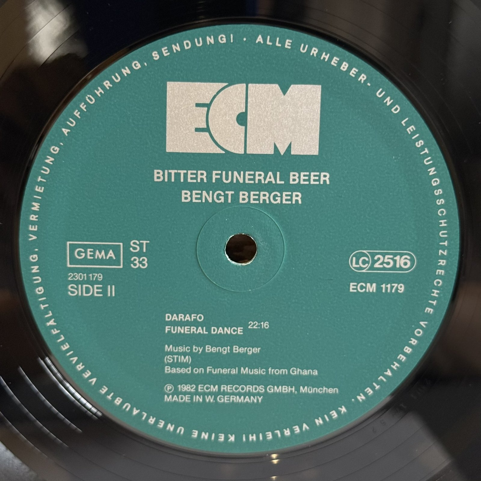 画像5: ベンクト・ベルガー ~ Bengt Berger / ビター・フューネラル・ビア ~ Bitter Funeral Beer (LP)