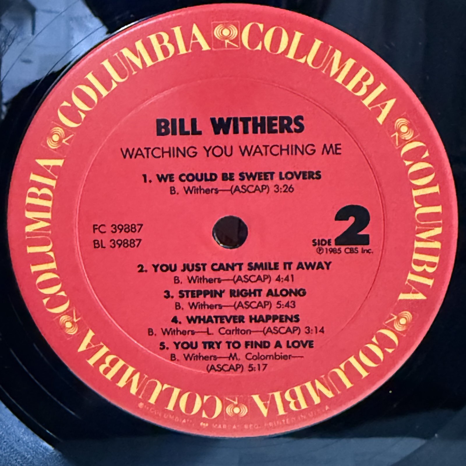 画像9: ビル・ウィザース ~ Bill Withers / ウォッチング・ユー・ウォッチング・ミー ~ Watching You Watching Me (LP)