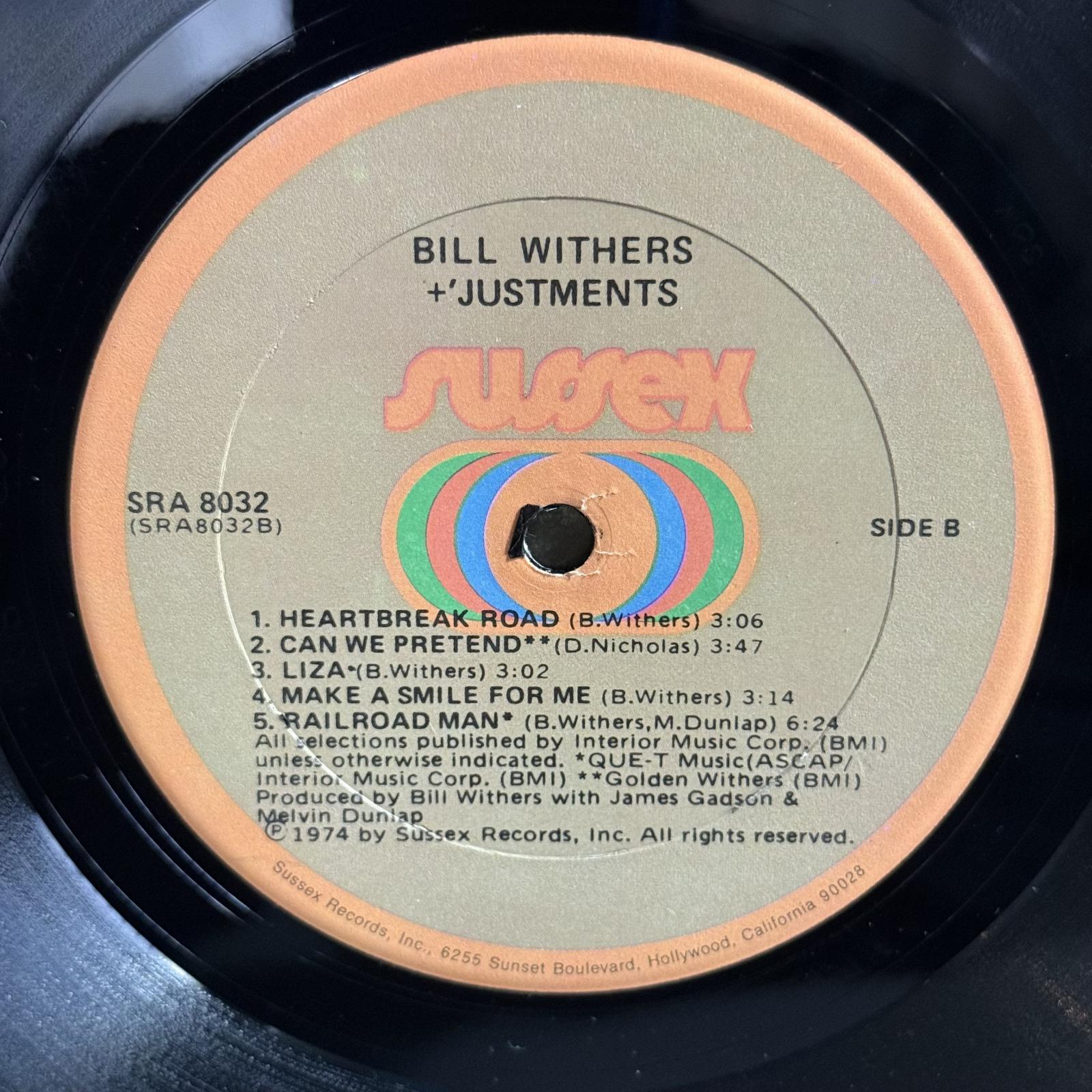 画像10: ビル・ウィザース ~ Bill Withers / ジャストメンツ ~ +'Justments (LP)