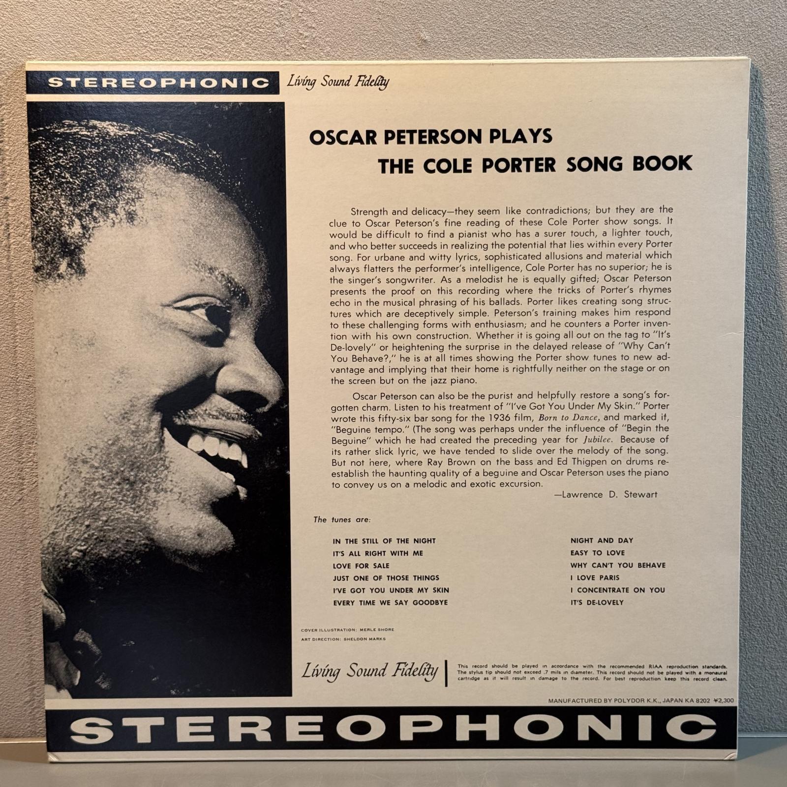 画像2: オスカー・ピーターソン ~ Oscar Peterson / コール・ポーター・ソング・ブック ~ Plays The Cole Porter Song Book (LP)